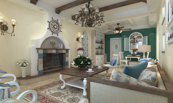 温泉小镇家地中海风格装设计