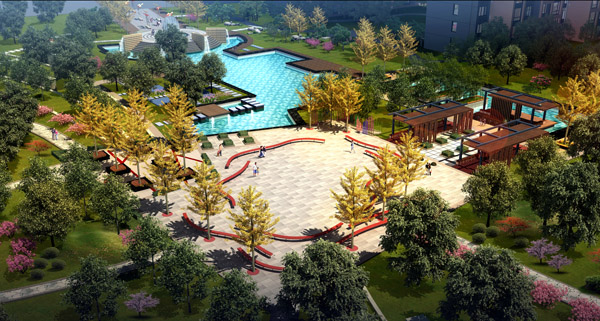 上林风景住宅小区景观设计